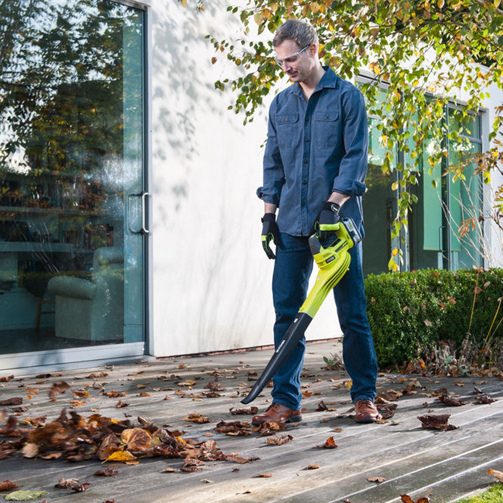Ryobi One+ 18V Cordless Garden Blower 245km/h - Tool Only OBL1820S