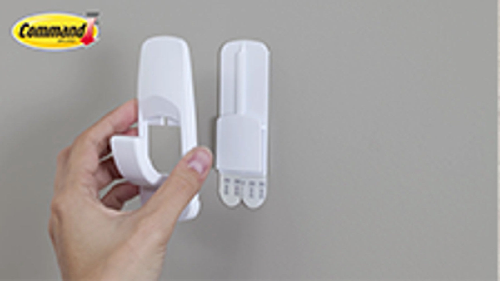 Command Medium White Adhesive Wire Hooks, Damage-Free - 2 Pack