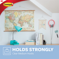 Command Small Clear Adhesive Wall Hooks - 2 Pack, Damage-Free