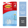 Command Small Clear Adhesive Wall Hooks - 2 Pack, Damage-Free