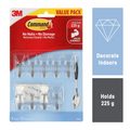 Command Small Clear Adhesive Utensil Hooks - 9 Pack, Damage-Free