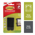 Command Medium Black Picture Hanging Strips - 4 Pack, Damage-Free