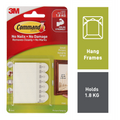 Command Small White Adhesive Picture Hanging Strips, 4 Pack