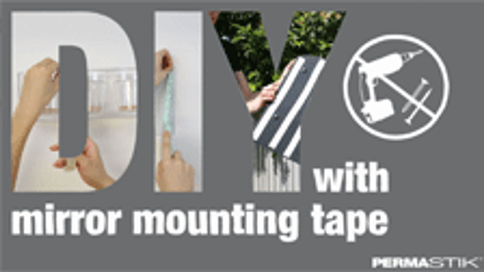 Permastik 10m x 24mm White Double-Sided Foam Mirror Mounting Tape