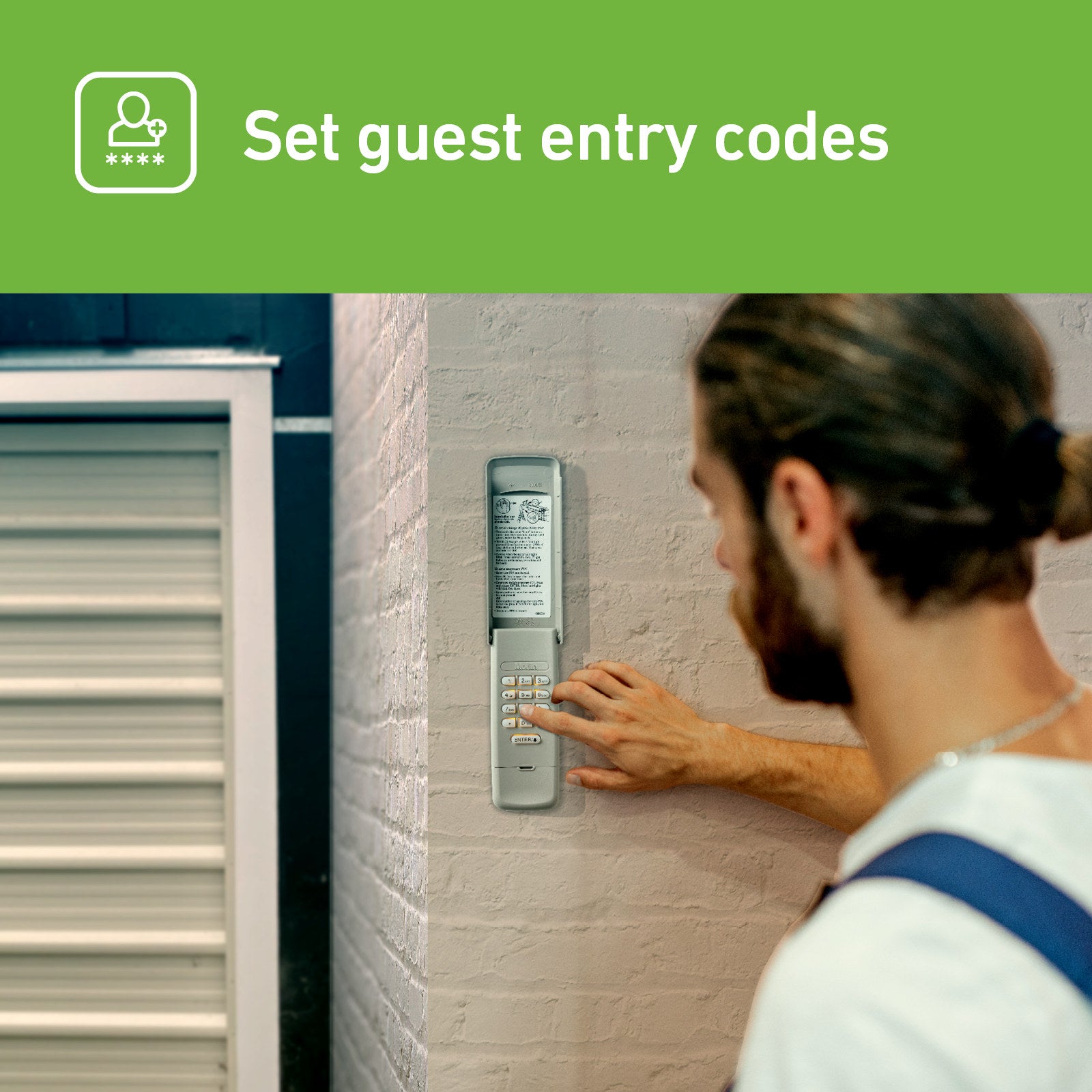 Merlin E840M Wireless Security Keypad for Garage Door Opener, Illuminated