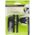 Rolltrak Black Screen Door Hinged Latch - Double-Sided, Lockable, Powder Coated