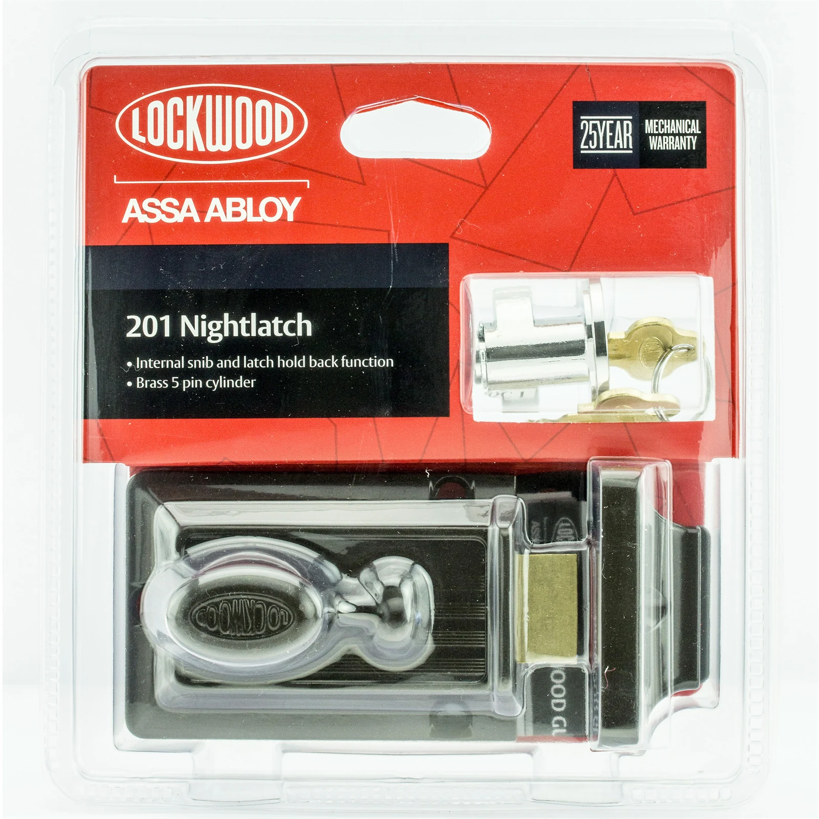 Lockwood 201 Nightlatch Brown Zinc Alloy