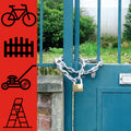 Master Lock 8mm x 1m Vinyl Coated Steel Security Chain