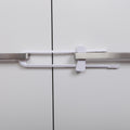Dreambaby Child Safety Sliding Cabinet Lock, White Nylon