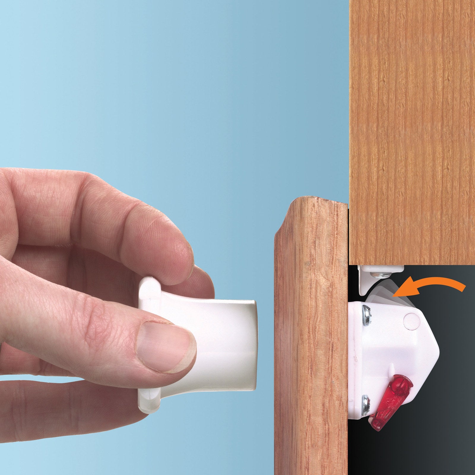 Dreambaby Child Safety Mag Lock 4 Magnetic Lock System with 1 Key, White ABS