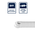 Grunt 4mm x 30m White Poly Core Clothesline Wire, PVC Coated, 100kg Break Strength, Weather Resistant