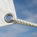 Grunt Super Silver 4mm x 20m Rope, White Twisted Polypropylene, Floats, 240kg Break Strength