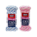 Grunt 4mm x 10m White Braided Polypropylene Tracer Rope 300kg