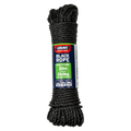 Grunt 4mm x 20m Multi Purpose Rope, Black Polypropylene, Weather Resistant, 240kg Break Strength