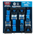 Grunt 38mm x 5m Polyester Ratchet Tie Down Set - 4 Pack