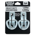 Grunt 1125kg Galvanised Steel Heavy Duty Anchor Point - 2 Pack