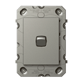 HPM ARTEOR 1 Gang Wall Switch Grid Magnesium 240V Polycarbonate