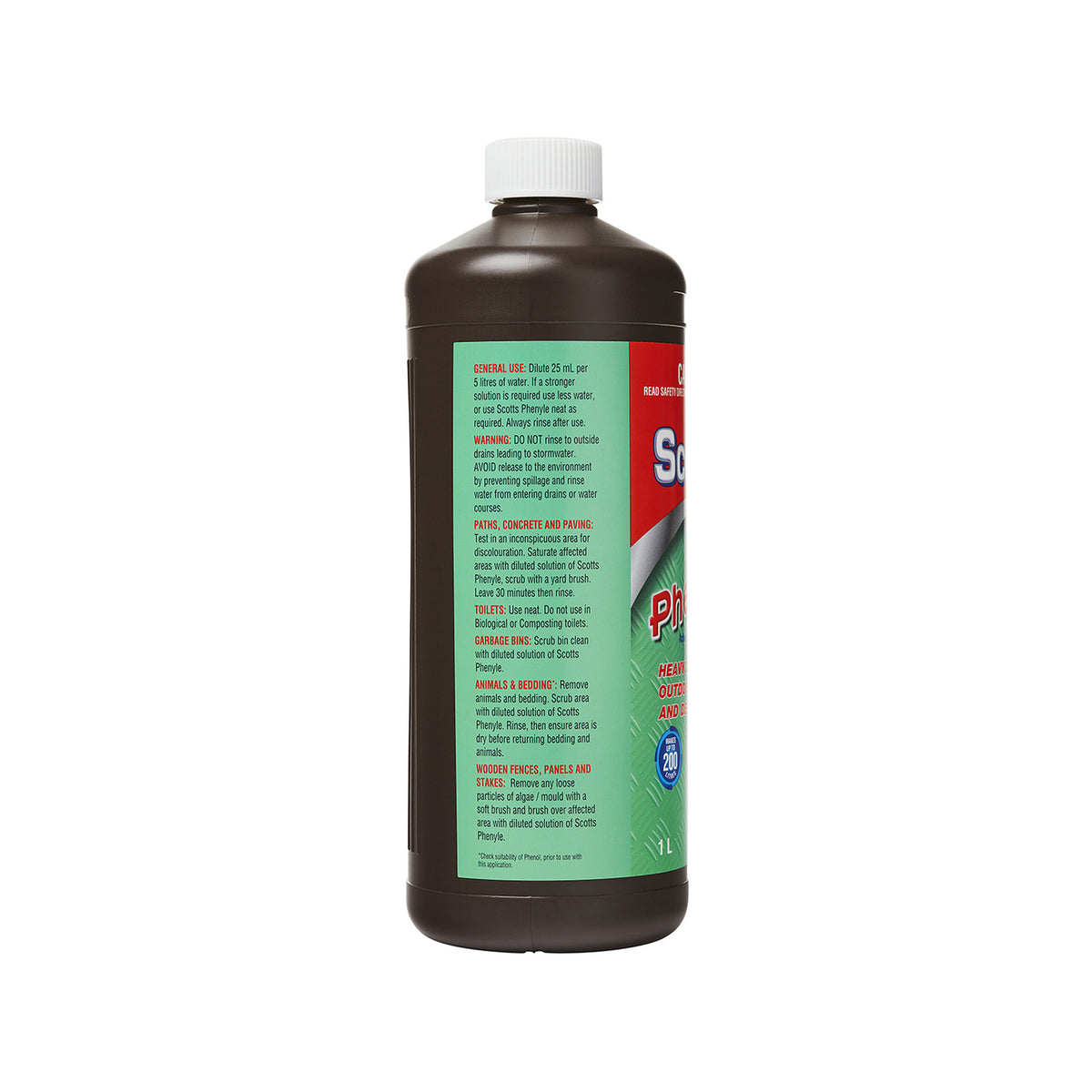 Pascoes 1L Scotts Phenyle Outdoor Cleaner - Brown