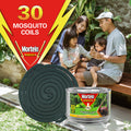 Mortein Mosquito Repellent Incense Coils with Metal Burner, Outdoor, 30 Pack
