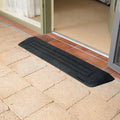 Raven 1010mm Threshold Ramp TR025, Non-Slip Recycled Rubber, Indoor/Outdoor, Black