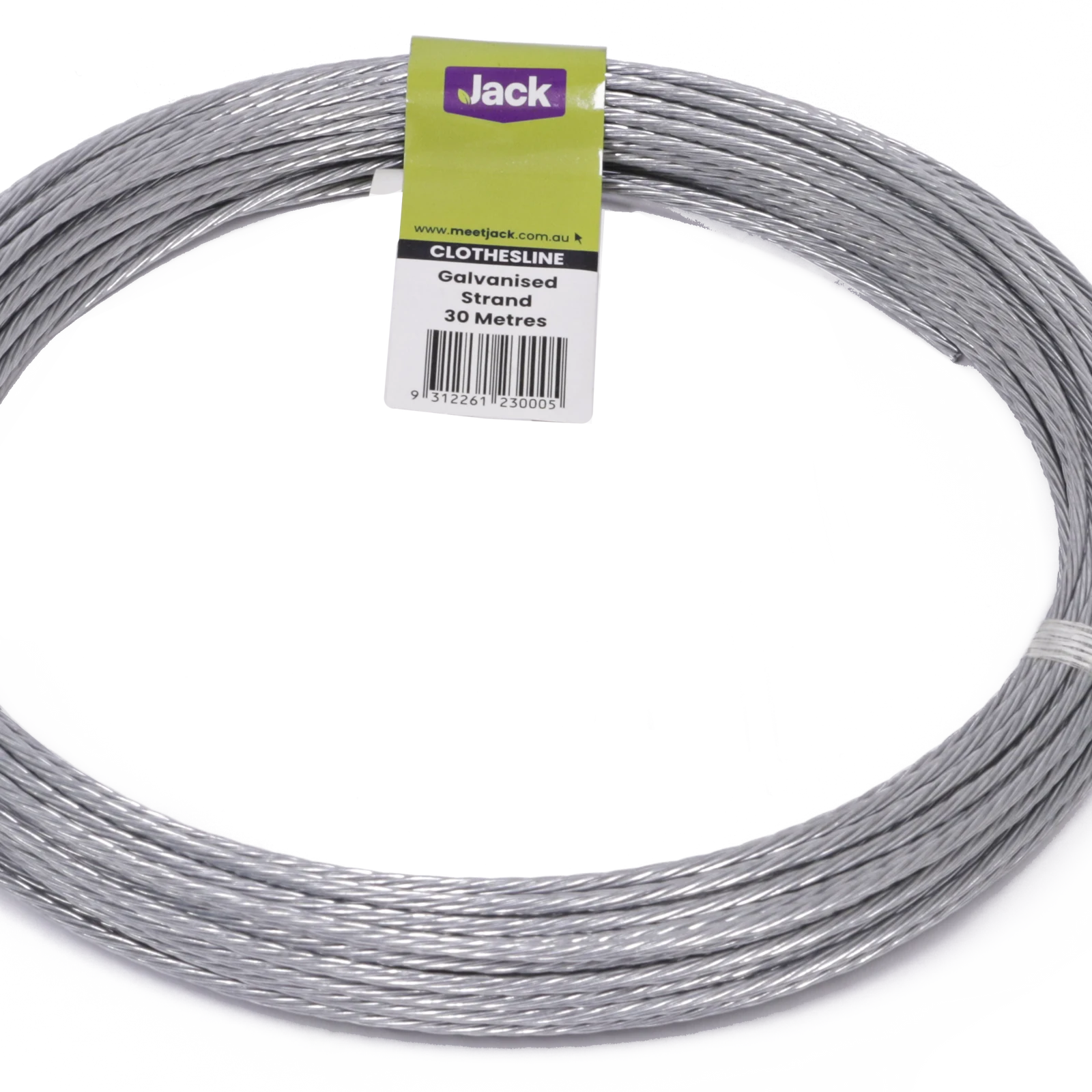 Jack 30m Galvanised Steel Clothesline Wire Coil