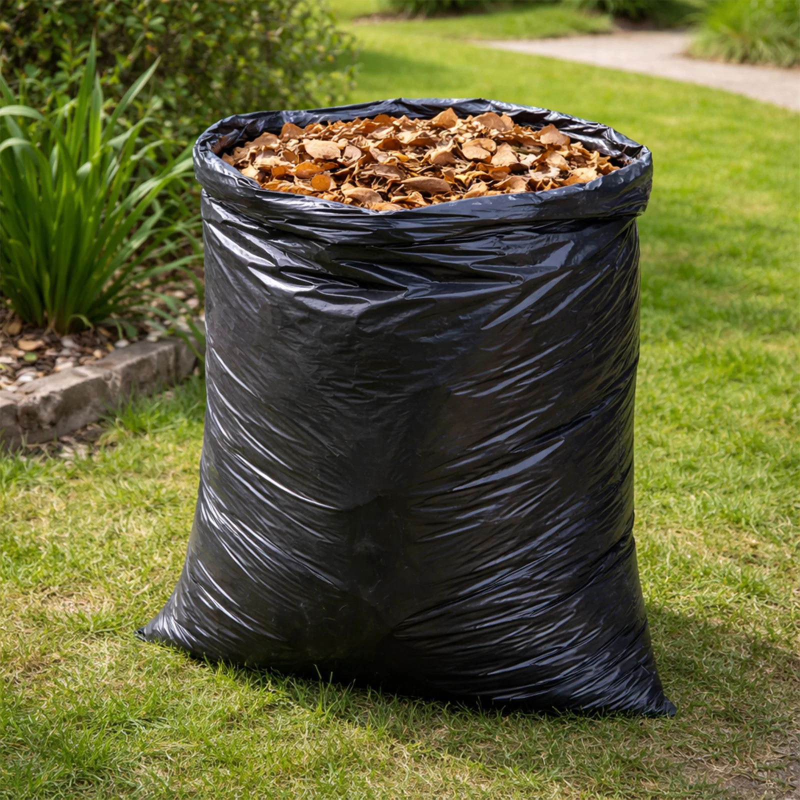 GRUNT 240L Large Wheelie Bin Liners, Pack of 20, Black Plastic