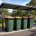 GRUNT 80L Small Wheelie Bin Liners, 50 Pack, Black Plastic