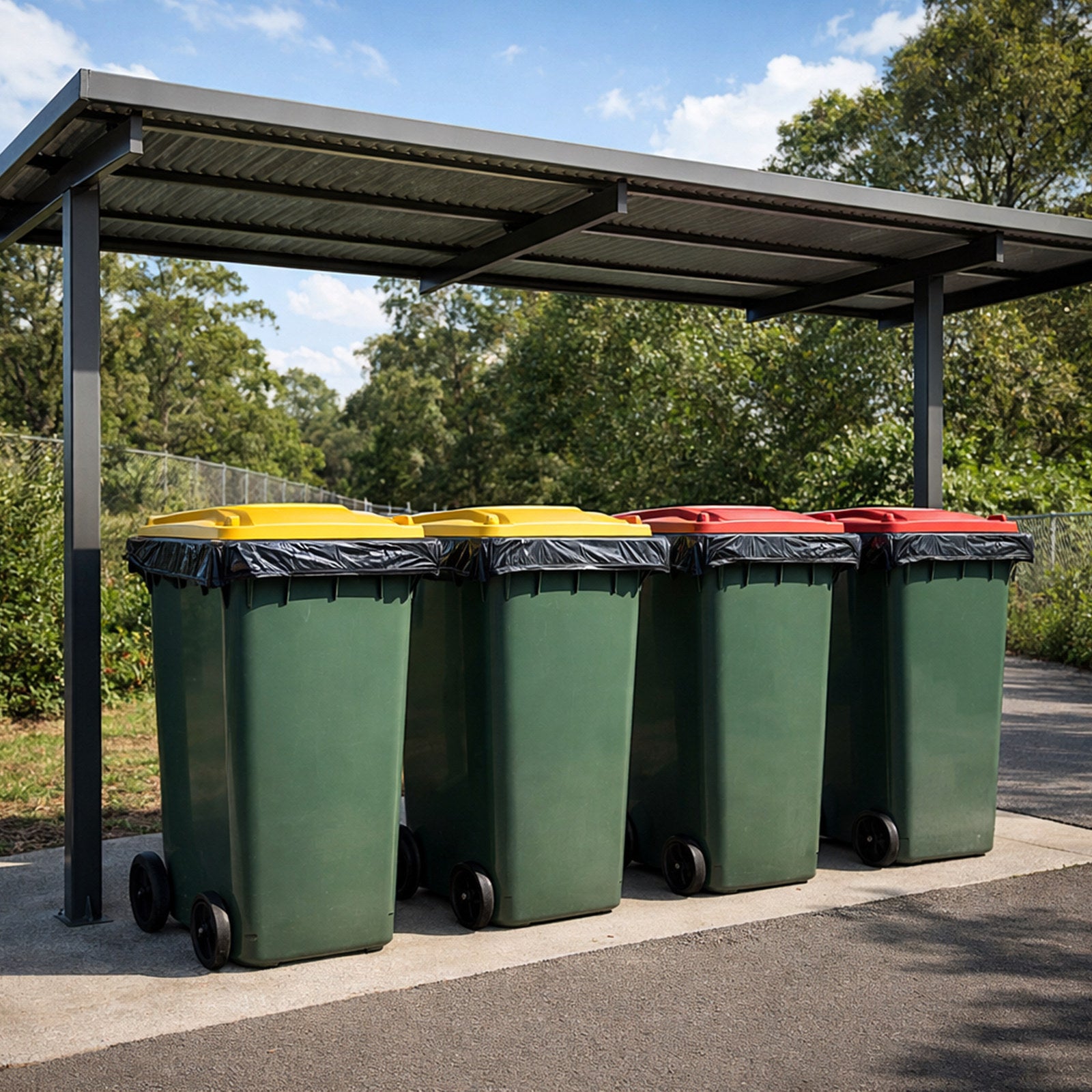 GRUNT 80L Small Wheelie Bin Liners, 50 Pack, Black Plastic