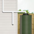 Rain Harvesting 90mm First Flush Downpipe Diverter, White UPVC with Slow Release Valve
