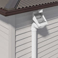 Rain Harvesting 90mm Leaf Beater Rain Head, White UPVC with Stainless Steel Mesh