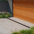 Everhard EasyDRAIN 1m Polymer Grate and Channel, Black UV Stabilised Push-Connect Drain