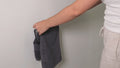 Fusion-Loc 13kg Suction Towel Ring - Matte Black Powder Coated Steel