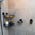 Fusion-Loc 13kg Suction Soap Dish - Matte Black Powder Coated Steel
