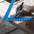 Empire 600 x 400mm Laser Etched Aluminium Framing Square - Anodised Blue