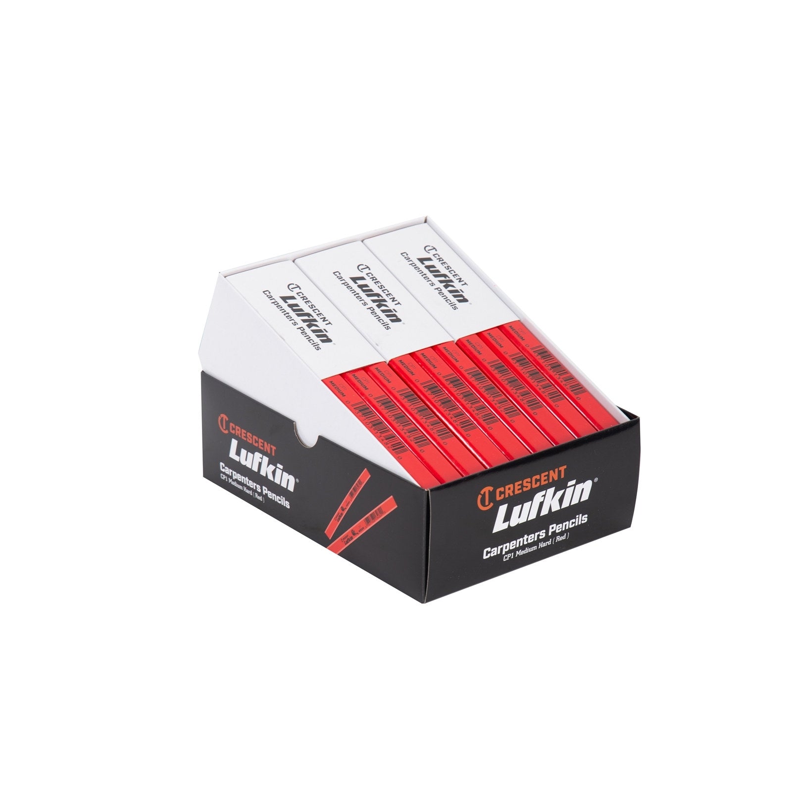 Crescent Lufkin Medium Red Carpenters Pencil, Wood, Waterproof Marking Tool