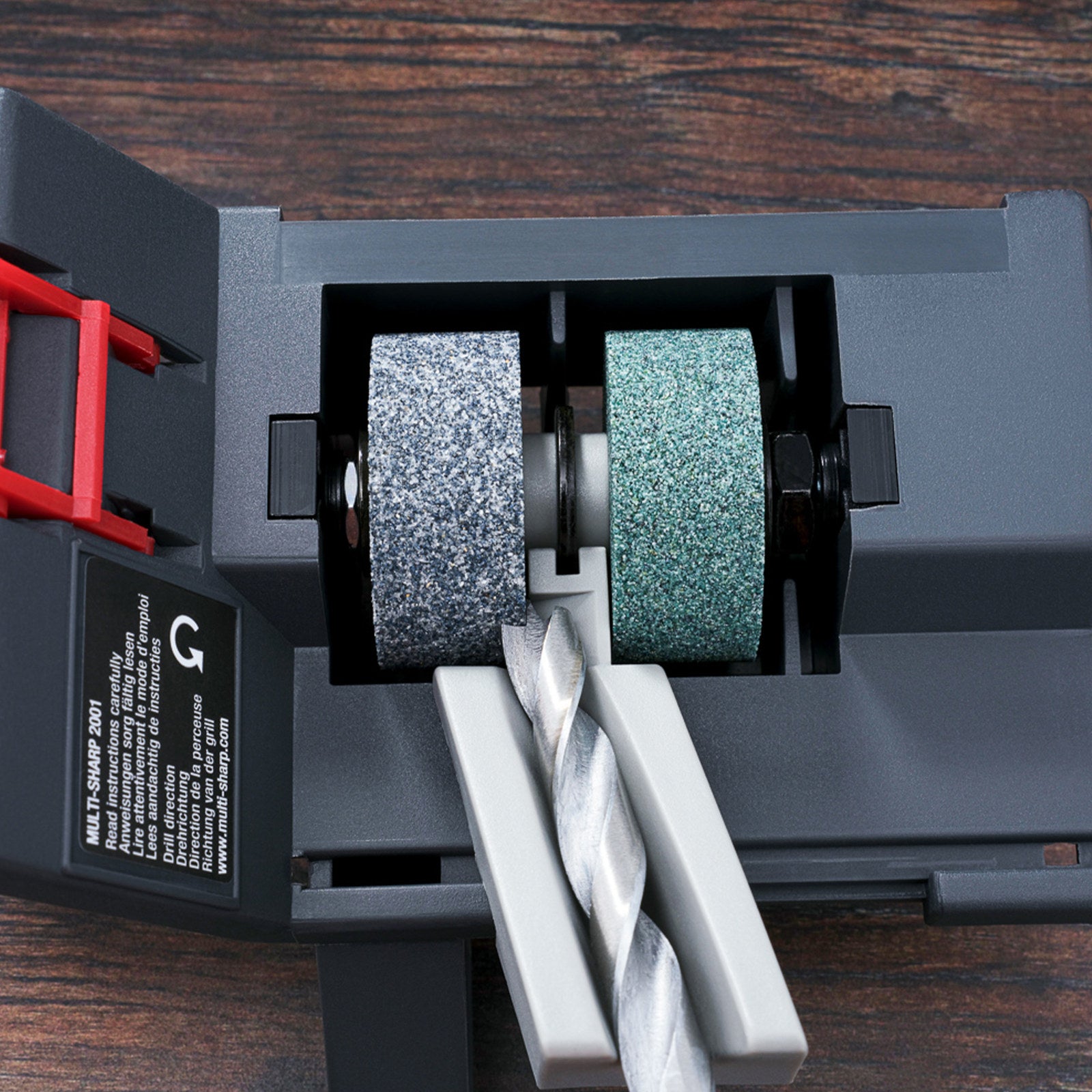 Multi-Sharp Drill Bit Sharpener, 3-13mm, Aluminium Oxide and Silicon Carbide Wheels
