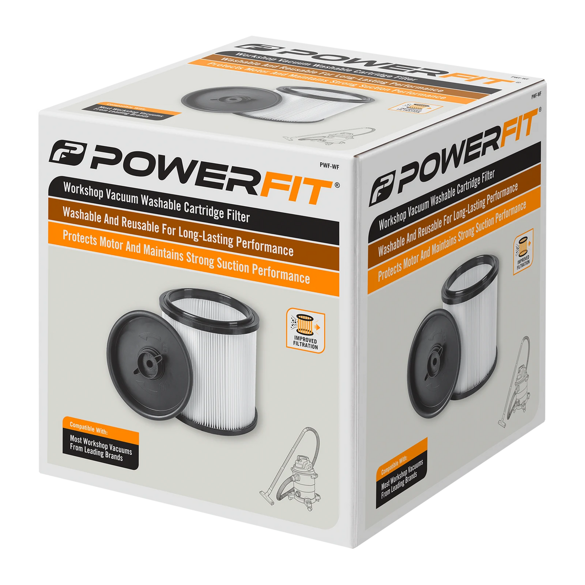 PowerFit Washable Cartridge Filter for Pressure Washers