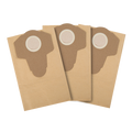 PowerFit 20L Paper Dust Bag, 3 Pack, Brown