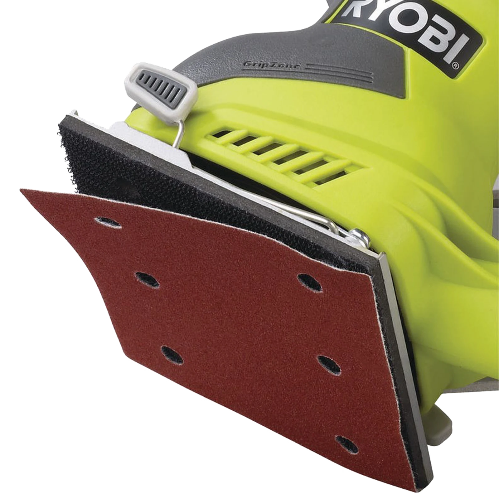 Ryobi 240W 1/4 Sheet Sander, 14000RPM, 110mm Plate, Dust Bag, Palm Handle RSS240Q-S