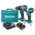 Makita 18V LXT Brushless 2 Piece Combo Kit DLX2180MX, Drill & Impact Driver, 2 x 4.0Ah, Case
