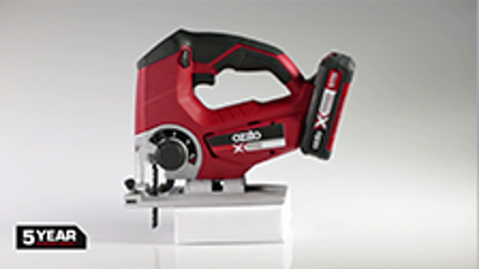 Ozito PXC 18V Cordless Jigsaw PXJSS-600 - Skin Only, 45 Degree Bevel, 2400 SPM, 25mm Stroke