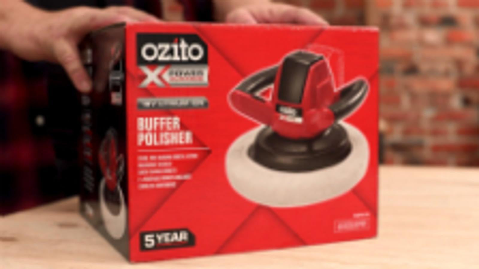 Ozito PXC 18V Cordless Buffer Polisher PXBPS-254 - Skin Only, 254mm, Random Orbit, D-Handle, 2500 RPM