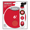 Diablo 150mm 80 Grit StickFast Sanding Sheet - 5 Pack