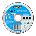 Flexovit 115 x 1 x 22.2mm Ion Cordless Reinforced Cut Off Wheel - Zirconia