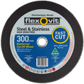 Flexovit 300 x 3.0 x 25.4mm Aluminium Oxide Metal Cutting Wheel