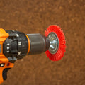 Josco 75mm Red Abrasive Nylon Wheel Brush for Angle Grinders