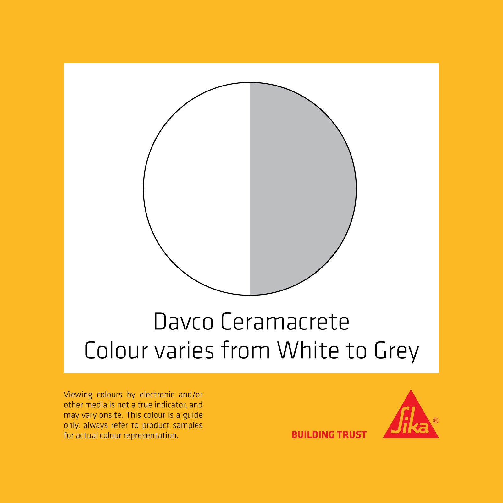 Davco Ceramacrete Cement Base Tile Adhesive 5kg Grey Indoor & Outdoor