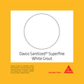 Davco 5kg Bright White Superfine Sanitised Grout - Wall, 1-3mm Joints