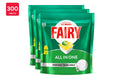 Fairy All In One Lemon 300 Dishwasher Tablets (3 x 100 Pack)