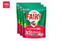 Fairy Platinum Plus Lemon 195 Dishwasher Tablets (3 x 65 Pack)